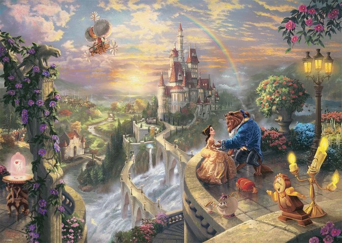 Schmidt Spiele Thomas Kinkade Studios: Disney Dreams Collection -Die Schöne und das Biest (1000 Teile)