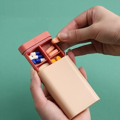 kleine Mini-Medikamentenbox tragbare und unterverpackte kleine Box für 7-tägiges Aufladen, versiegelt und mit Pillenbox aufbewahrt