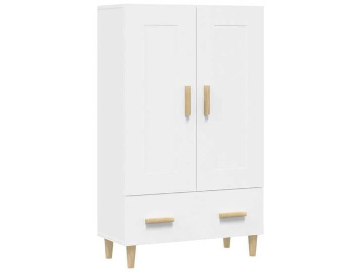 Buffet bas armoire commode Buffet haut meuble de rangement Blanc 70x31x115cm Bois d'ingénierie 6786605 FrenchDays