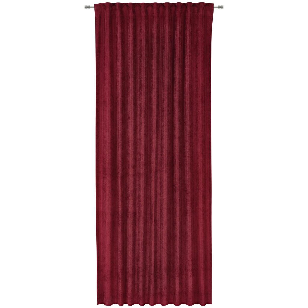 Esposa Fertigvorhang , Bordeaux , Textil , Uni , 140x245 cm , ISO 9001, Oeko-Tex® Standard 100 , für Stange und Schiene geeignet, mit Kombiband , Heimtextilien, Vorhänge, Fertigvorhänge