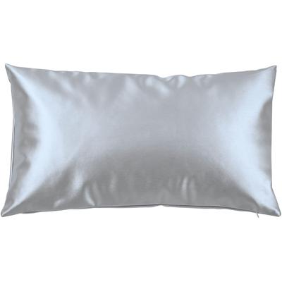 Dekokissen DONE. "Cosmo", silber (silber, unifarben), B:30cm L:50cm, Obermaterial: 50% Polyamid, 50% Polyurethan, Dekokissen_Sitzkissen_Kissenhüllen, Futuristisch schimmernder Stoff