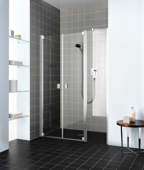 Kermi Pendeltür Raya PFR 1530x2000, silber mattglanz, ESG Opaco mit KermiClean, RAPFR153201YK RAPFR153201YK