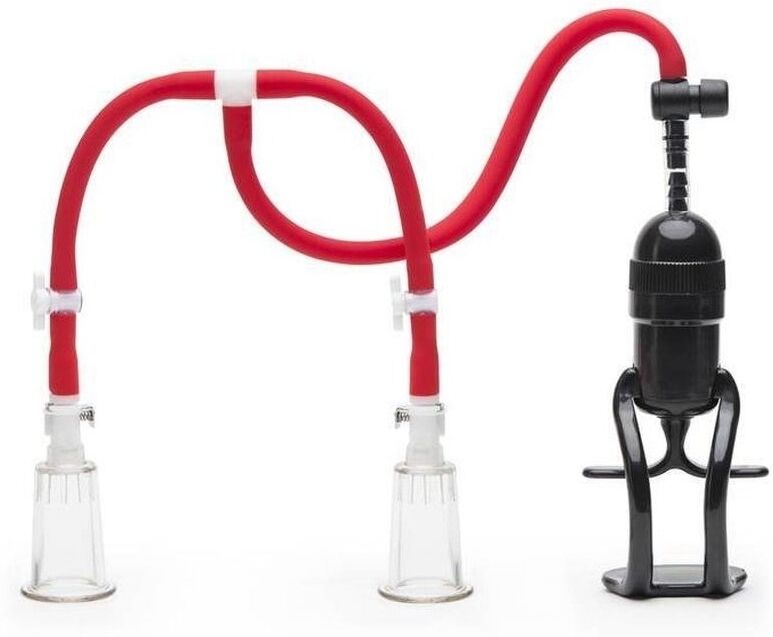 KINKgear Pompe-Tétons Tit Up Double Cup Rouge