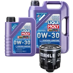 Ölwechselpaket Mahle Filterpaket Liqui Moly 0W-30 für VW GOLF IV (1J1) Filterkit
