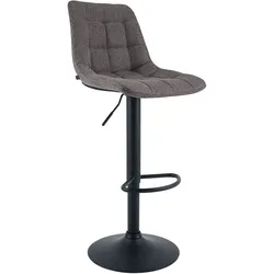 CLP Barhocker Mapun Stoff   Farbe: dunkelgrau, Material: Stoff