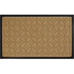 WECONhome Fußmatte Midnight Mosaic honig beige 45x75 cm