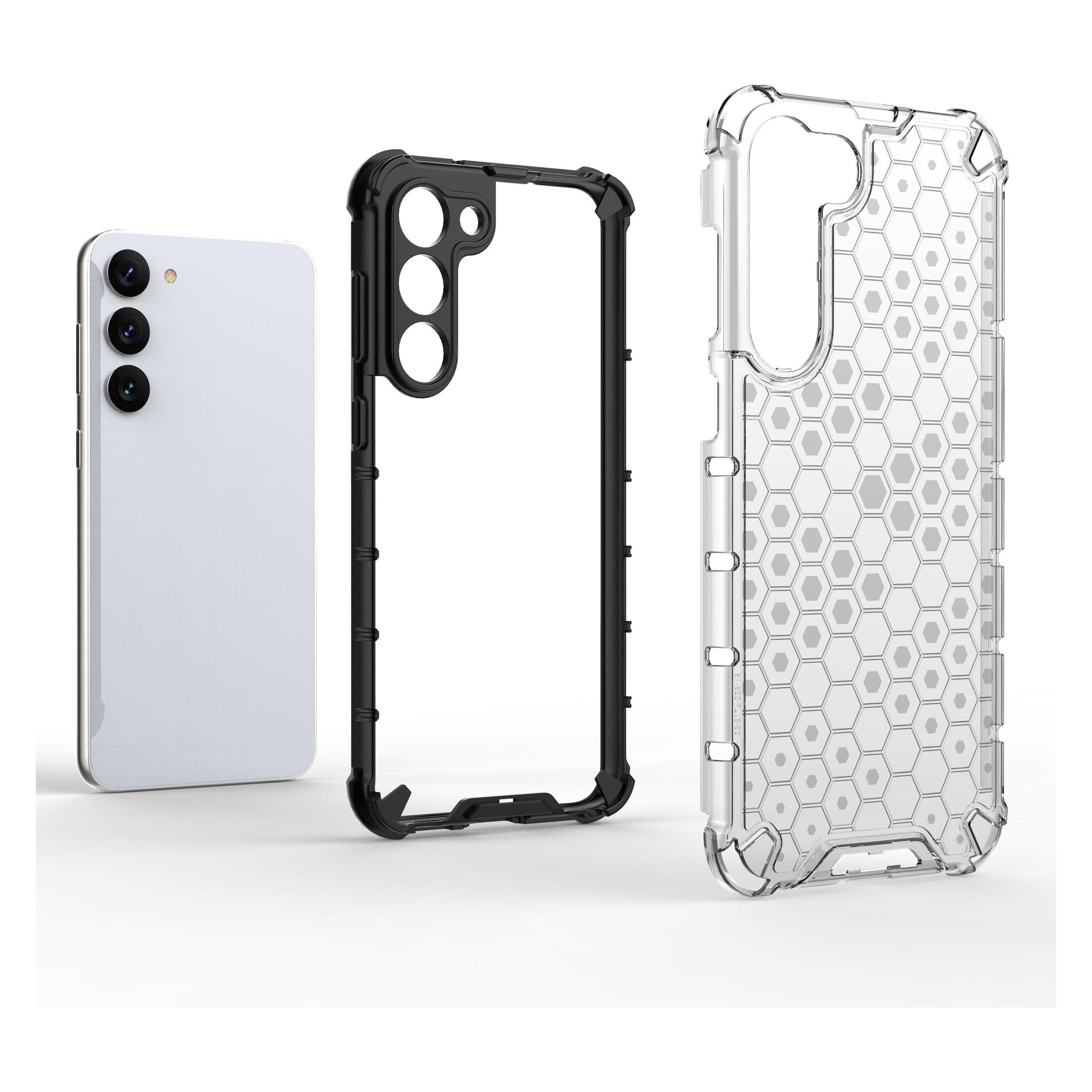 Hurtel Wabenhülle für Samsung Galaxy S23+ gepanzerte Hybridhülle blau (Samsung Galaxy S23+) (1404978613)