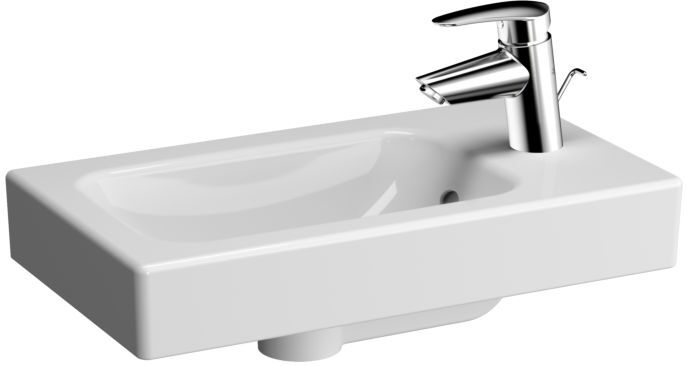 VitrA Options Handwaschbecken 5870B003-0001 50,5x28cm, Überlauf/Hahnloch rechts, weiß