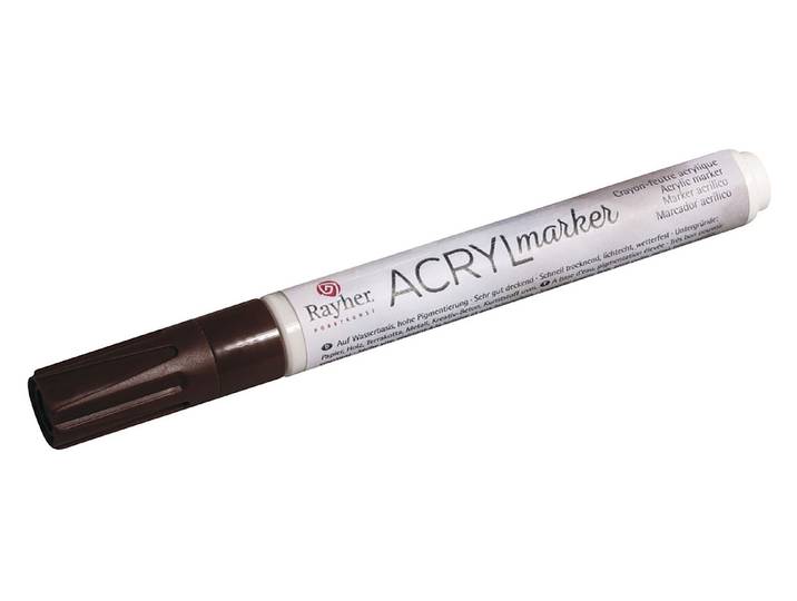 Rayher Acryl-Marker mit Ventil Rundspitze 2-4 mm