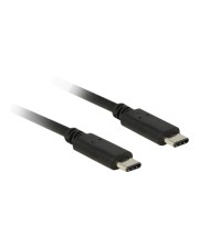 Delock USB-Kabel USB Typ C M bis C M 2.0 50 cm Schwarz (83672)