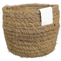 Chic Antique Aufbewahrungs Korb geflochten, Höhe 13, ∅ 15 cm