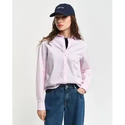 Gant für Damen. 4300348 Rosa Popeline-Hemd mit normaler Passform (40), Lässig, Baumwolle, Langarm
