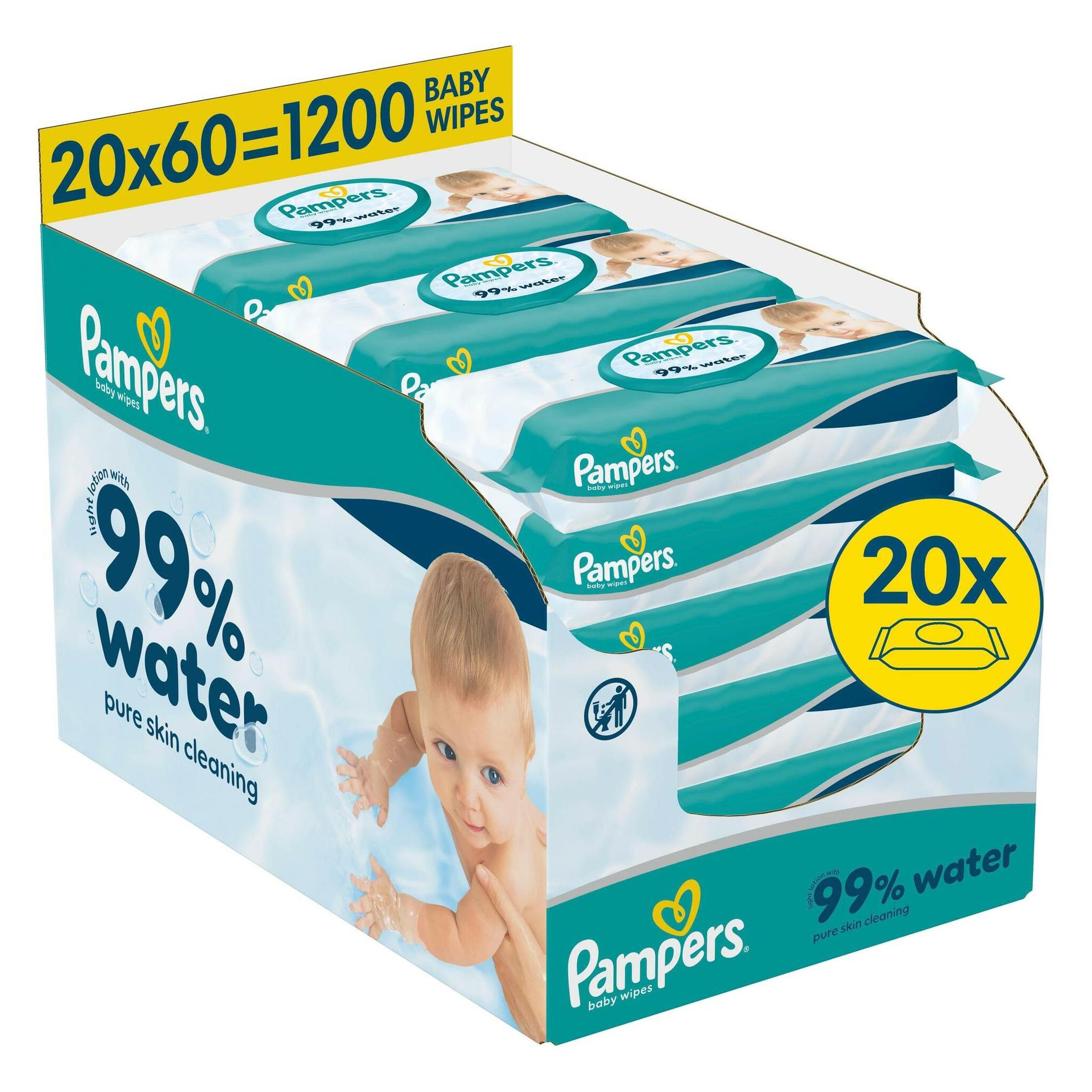 Pampers 99% Water Baby (20 x 60 Stk.) (8006530442121)
