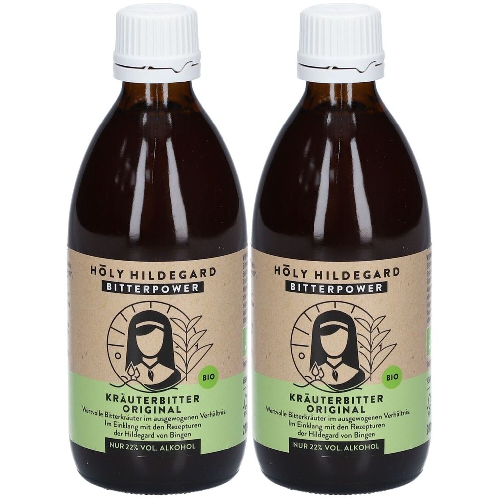 Holy Hildegard BitterPower Kräuterbitter Original 2x 2x200 ml Tropfen
