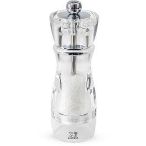 Peugeot Gewürzmühle Vittel 18238, Höhe 16 cm, Acryl, transparent, Stahlmahlwerk, Salzmühle
