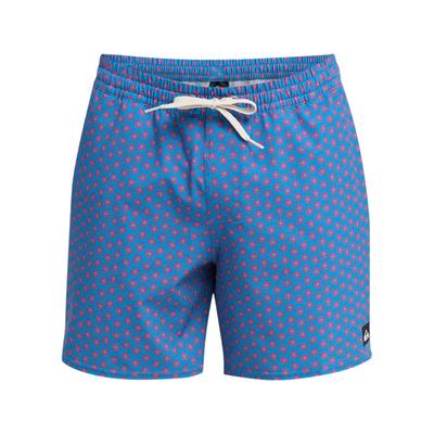 Boardshorts QUIKSILVER "Stretch Printed Volley 16", Herren, Gr. S, Normalgrößen, blau (riviera mini mayhem), Obermaterial: 92% Polyester, 8% Elasthan., Hosen