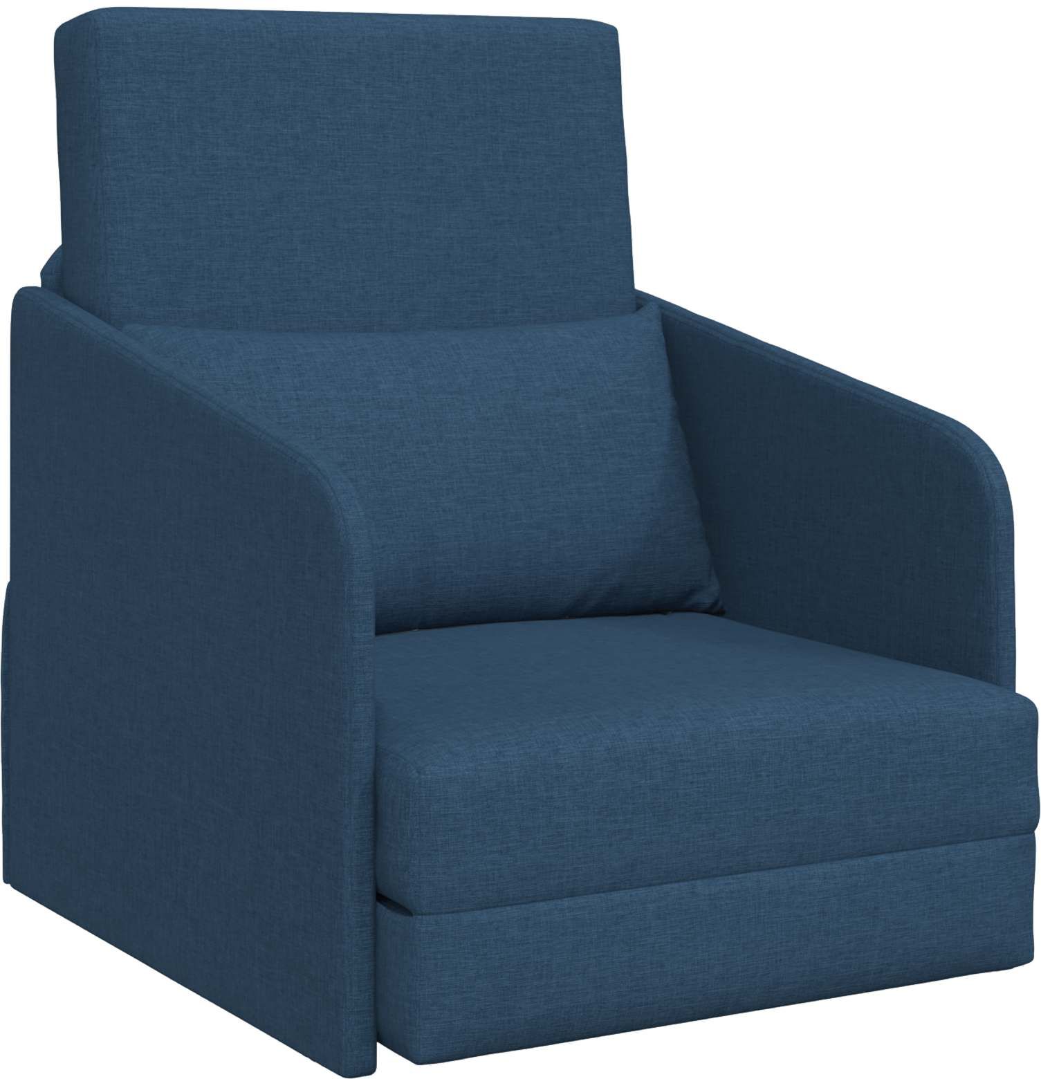 vidaXL Canapé-Lit Bleu 65 x 80 x 83 cm tissu