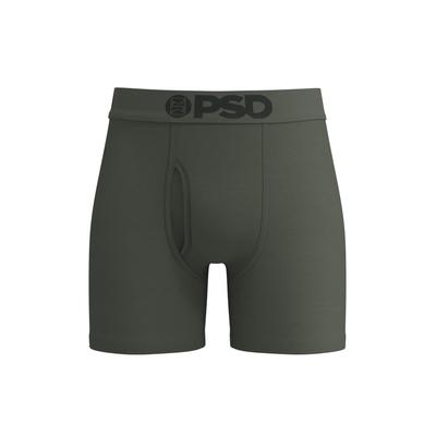 Boxershorts PSD "PSD LUX MODAL BOXER FOREST 5 INCH", Herren, Gr. L, 1 Stk., grün, 91% Modal, 9% Elasthan, unifarben, Unterhosen
