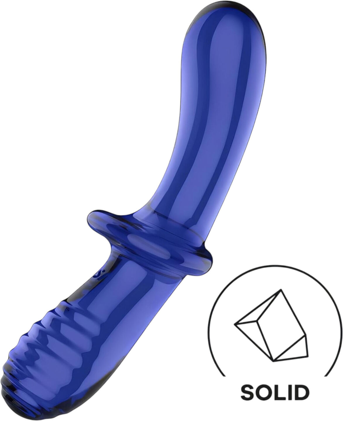 Satisfyer - Dobbelt Dildo I Glas - To Ender - Blå