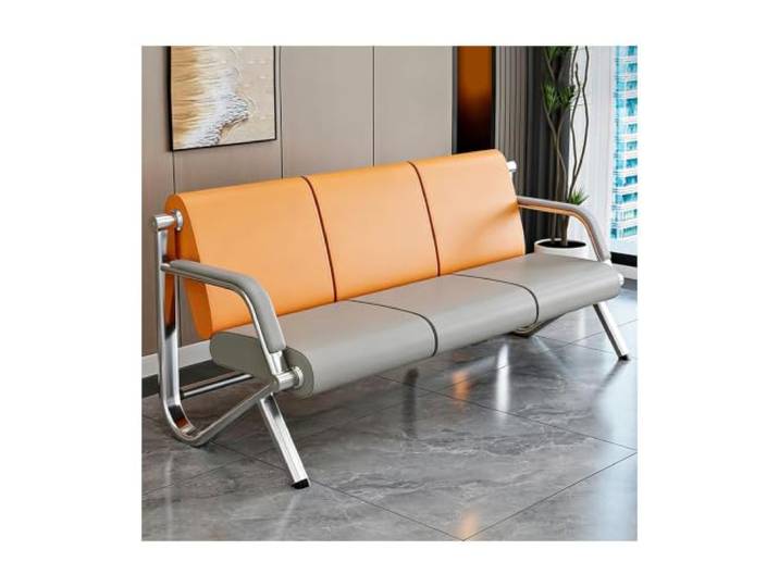 HBOOMOEM FlughafenstüHle, Sitzbank Flur mit Lehne, 500 kg Tragfähigkeit Verdickt und VerstäRkt, Langlebig und VerschleißFest(185x75x77cm/72x29.5x30.3in)