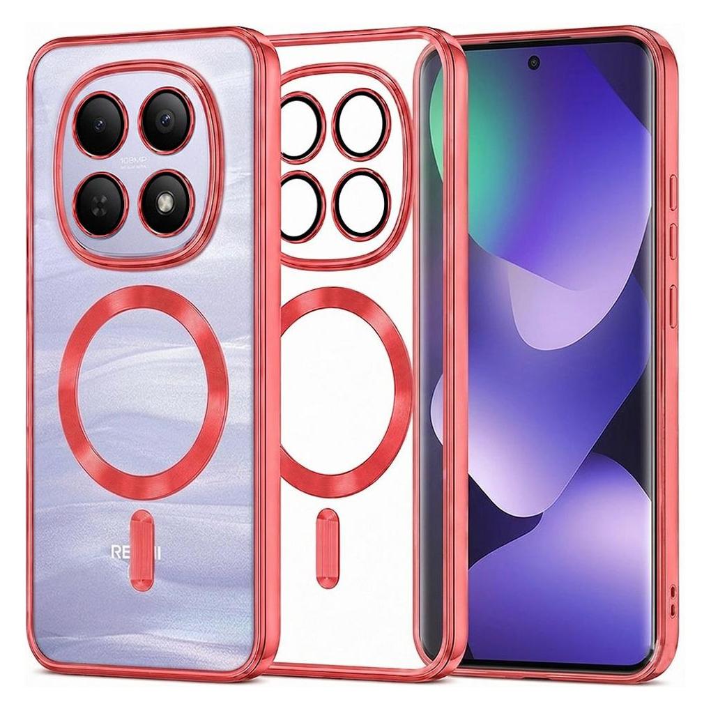 Techsuit - Luxury Crystal MagSafe - Xiaomi Redmi Note 15 5G / Note 15 4G / Poco M8 5G - Red (Xiaomi Redmi Note 15 5G, Xiaomi Redmi Note 15 Pro 4G) (69678563)