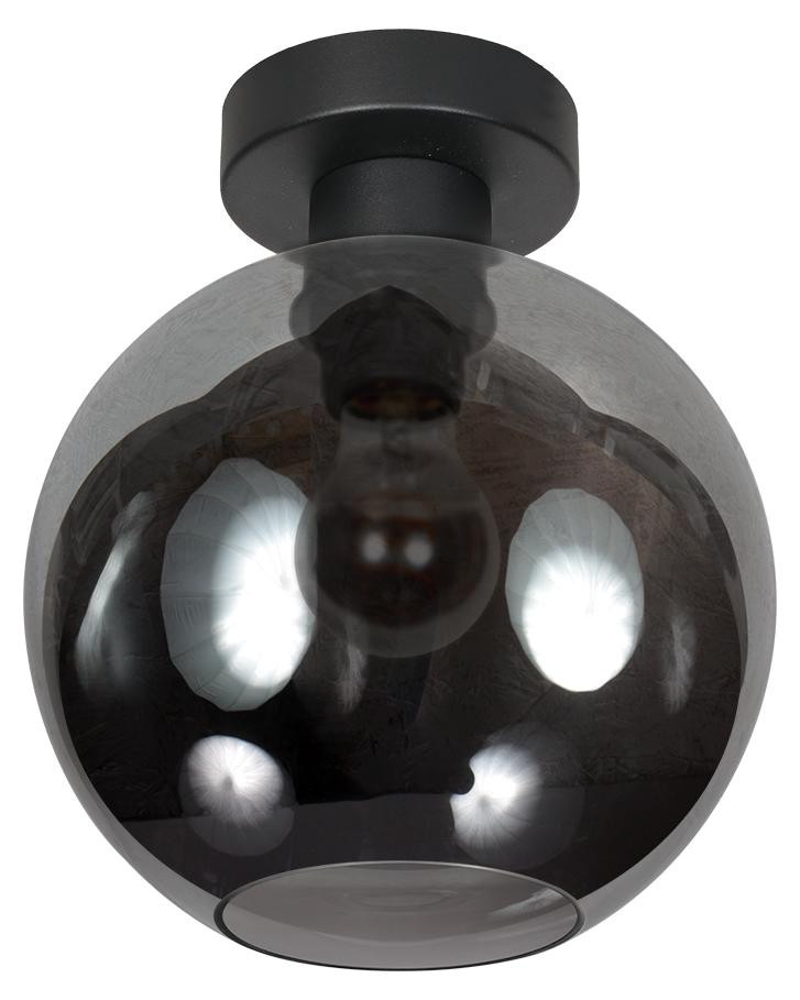 Steinhauer Plafondlamp Bloeba Bol Smoke Glas Ø 20cm