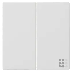 Gira S3000 Bedienaufs. 2f System 55 Reinweiss 536227, Schalter + Taster, Weiss