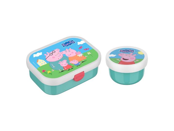 Lunchbox MEPAL Obst- und Bentobox Campus (2025) 300 & 750 ml 2er Set , bunt (peppa pig), B:2cm H:2cm L:2cm, Kunststoff, Lebensmittelaufbewahrungsbehälter, Lunchbox, Spülmaschinengeeignet