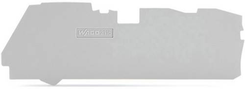 WAGO 2116-1391 Abschluss Zwischenplatte Grau 100St.