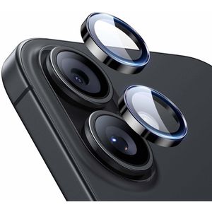 ESR Kamera-Schutz Armorite, schwarz / transparent, 2 Stück, aus Hartglas, Individualschutz, für Apple iPhone 17/16/16 Plus