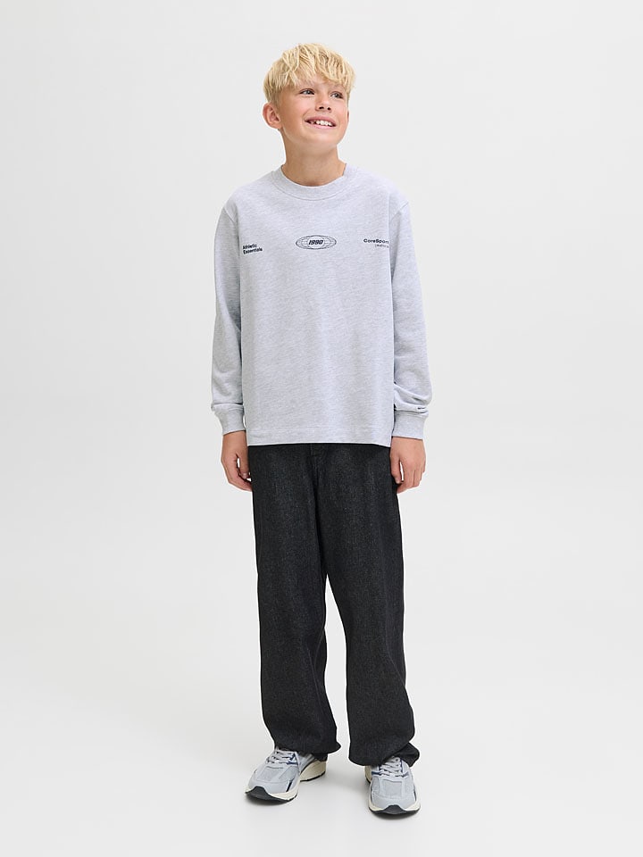 JACK & JONES Junior Sweatshirt "Signal" in Hellgrau - 140