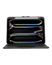 Targus Versavu Tastatur und Foliohülle hinterleuchtet kabellos Bluetooth 5.0 QWERTY Spanisch Schwarz (THZ988ES)