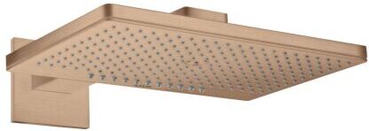 Hansgrohe Axor Kopfbrause 35280310 mit Brausearm, eckige Rosette, brushed red gold