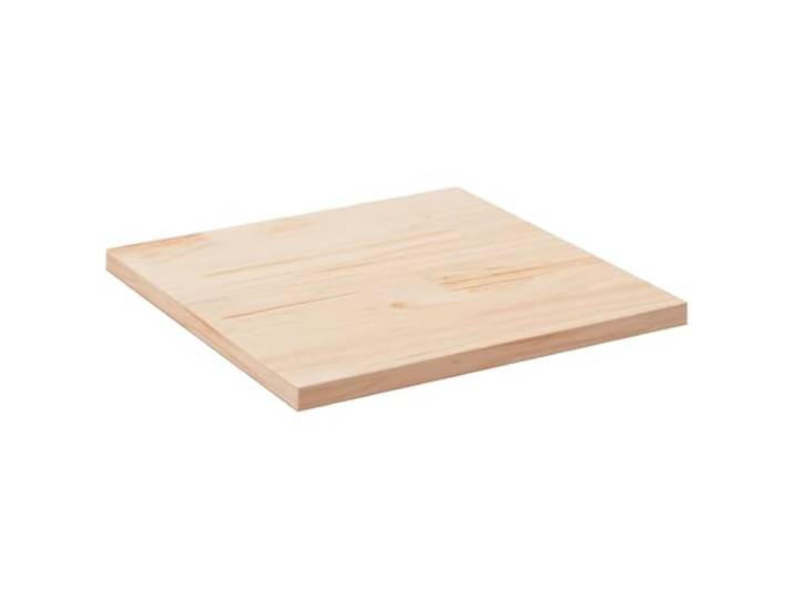 KGFHERENB Tischplatte 80x80x2,5 cm Massivholz Kiefer Quadratisch Unbehandelte Kiefernholzplatte für DIY Couchtische in Wohnzimmer, Restaurant oder Café mit sanft abgerundeten Ecken.