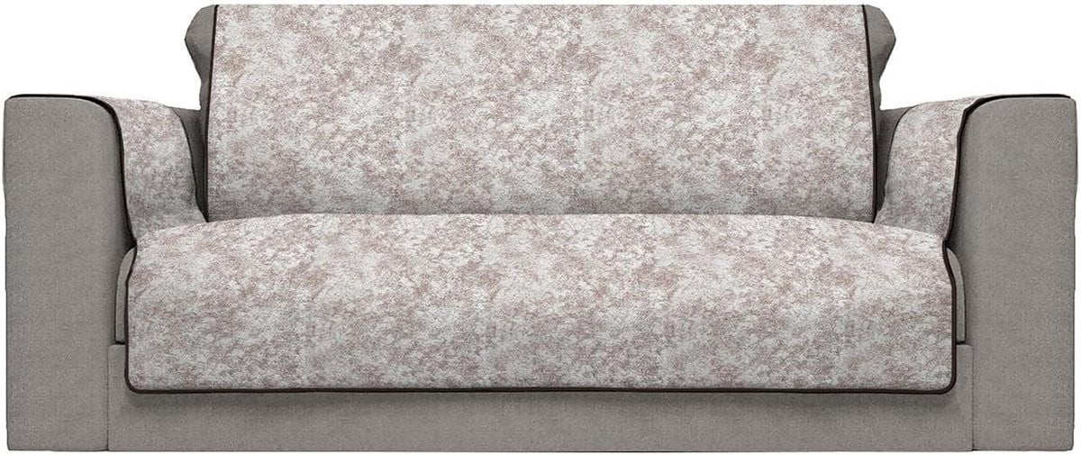 Bruine bankovertrek met antislip coating voor 2 zitplaatsen maxi