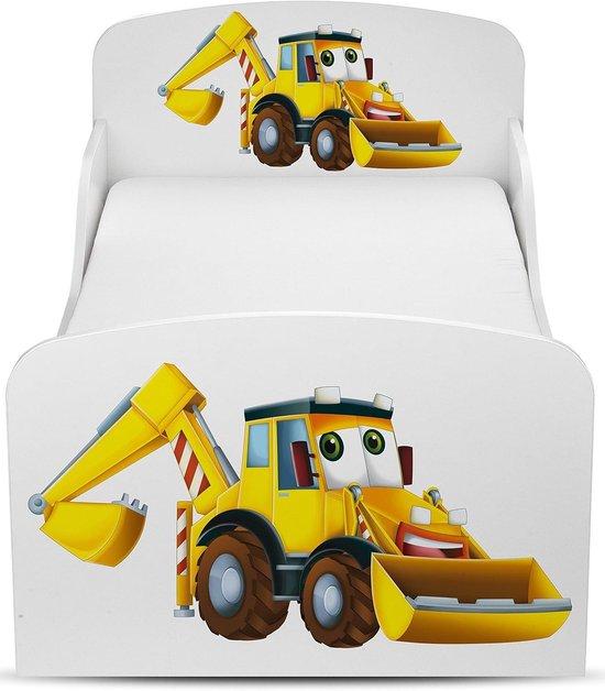 Kinderbett - Sicher Schlafen - Gesamt mit Matratze - 160 x 80 cm - Weiss
