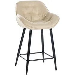 CLP Barhocker Gibson Stoff   Farbe: creme, Material: Stoff