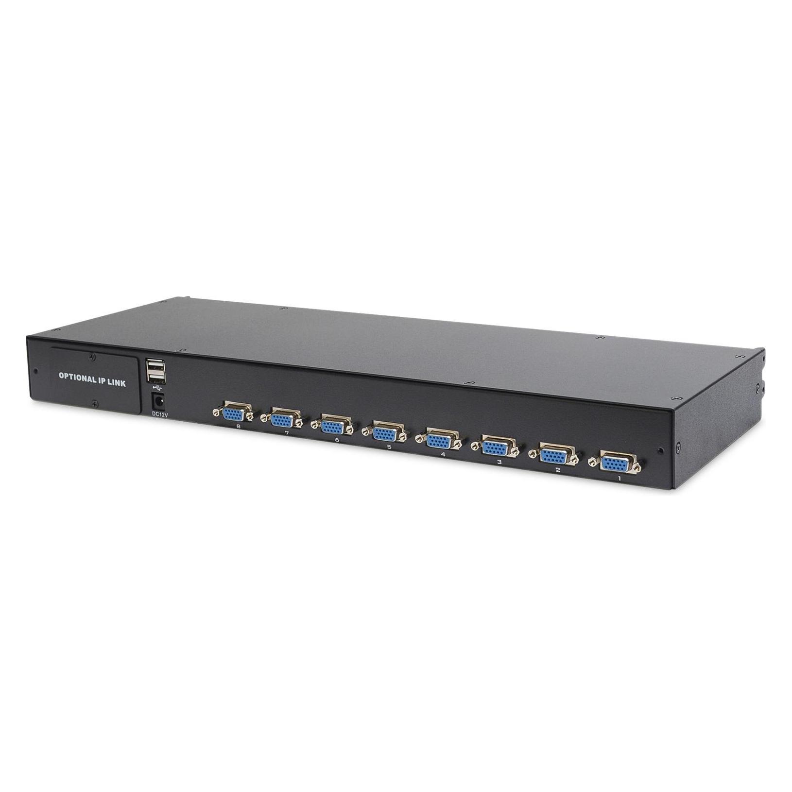 Digitus Modulare Konsole mit 17" TFT (43,2cm), 8-Port KVM & Touchpad, US-Tastatur (DS-72210-2US)