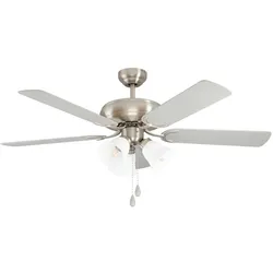 EGLO Deckenventilator, Ventilator, Grau, Silber