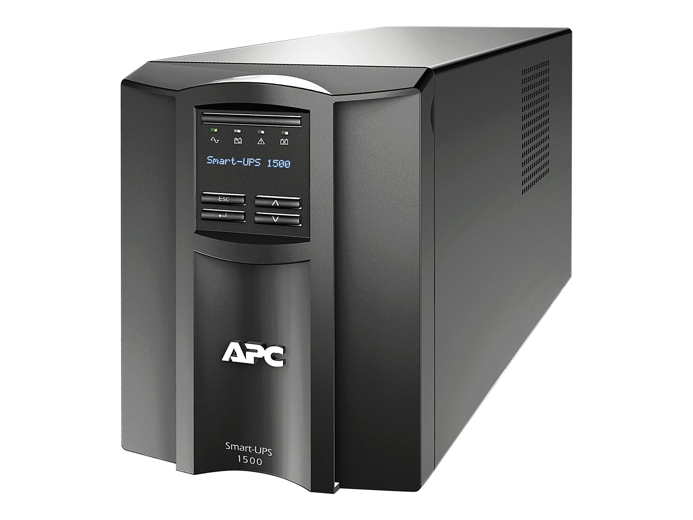 APC Smart UPS SMT1500IC, 1500VA, 8x C13, AVR, Display, SmartConnect + Slot, Überspannungsschutz