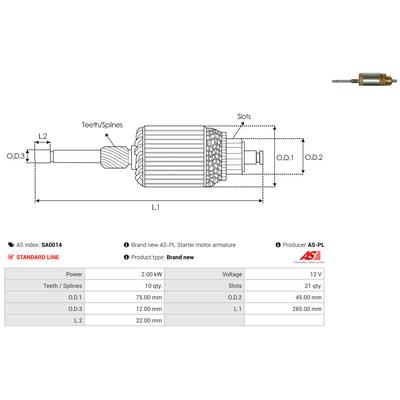 AS-PL Anker, Starter SA0014
