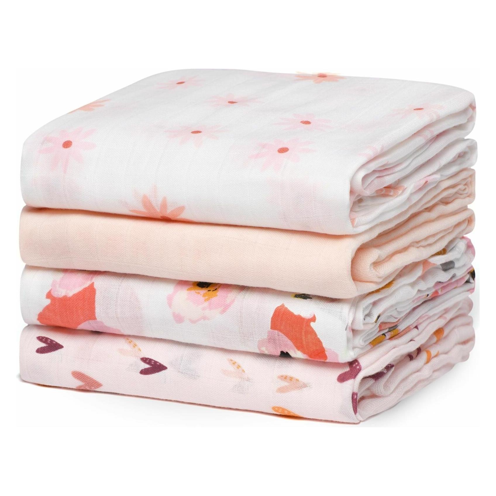 Momcozy Swaddle Blanket (120 x 120 cm) (MCBSJ03-PK00NB-YM)