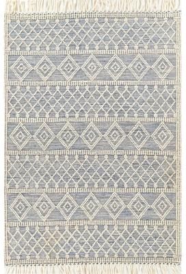 Momeni Boulder Hand Woven Wool and Cotton Geometric Area Rug