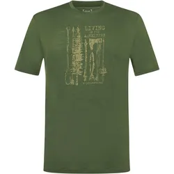 Super Natural, Herren, Funktionsunterhose, Fishing Adventure Tee (S), Grün