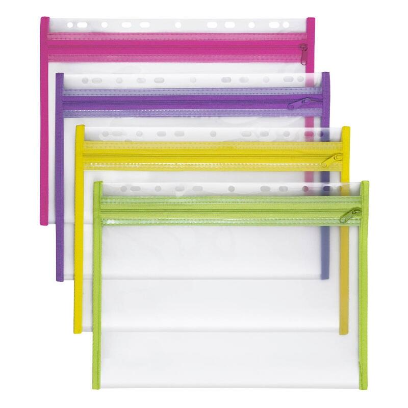VELOFLEX Reißverschlussbeutel A4 transparent 4354000