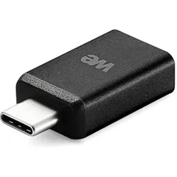 WE Adaptateur USB-C male/USB A femelle noir - USB3.1 (USB-A), Data + Video Adapter, Schwarz