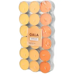 Papstar 288 `GALA` Duftlichte Ø 3,8 cm · 1,7 cm orange - Orange Juice `Ton in Ton`