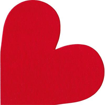 Duni 144x PAPER + DESIGN Silhouettes Airlaid Serviette 33 cm Heart Red