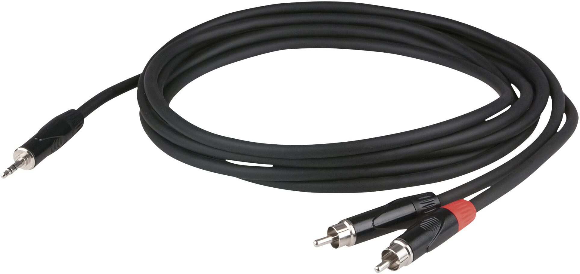 DAP Audio Flx30 – Stereo-Miniklinkenstecker Auf 2 Cinch-Stecker, 6 M – Versenkter Stecker