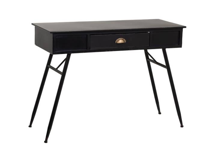 Console en métal noir 100x40x75h